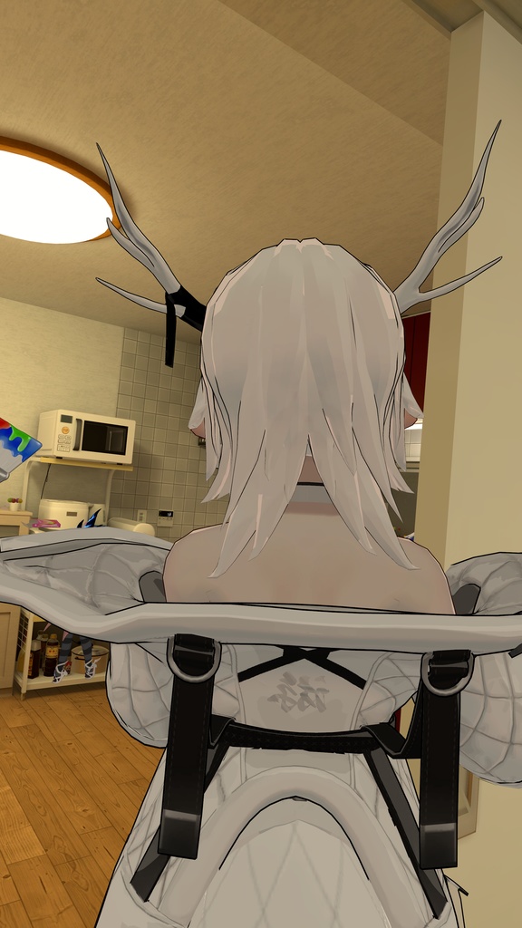 【龍のヨルちゃん専用】セミロングヘア【後ろ髪のみ】