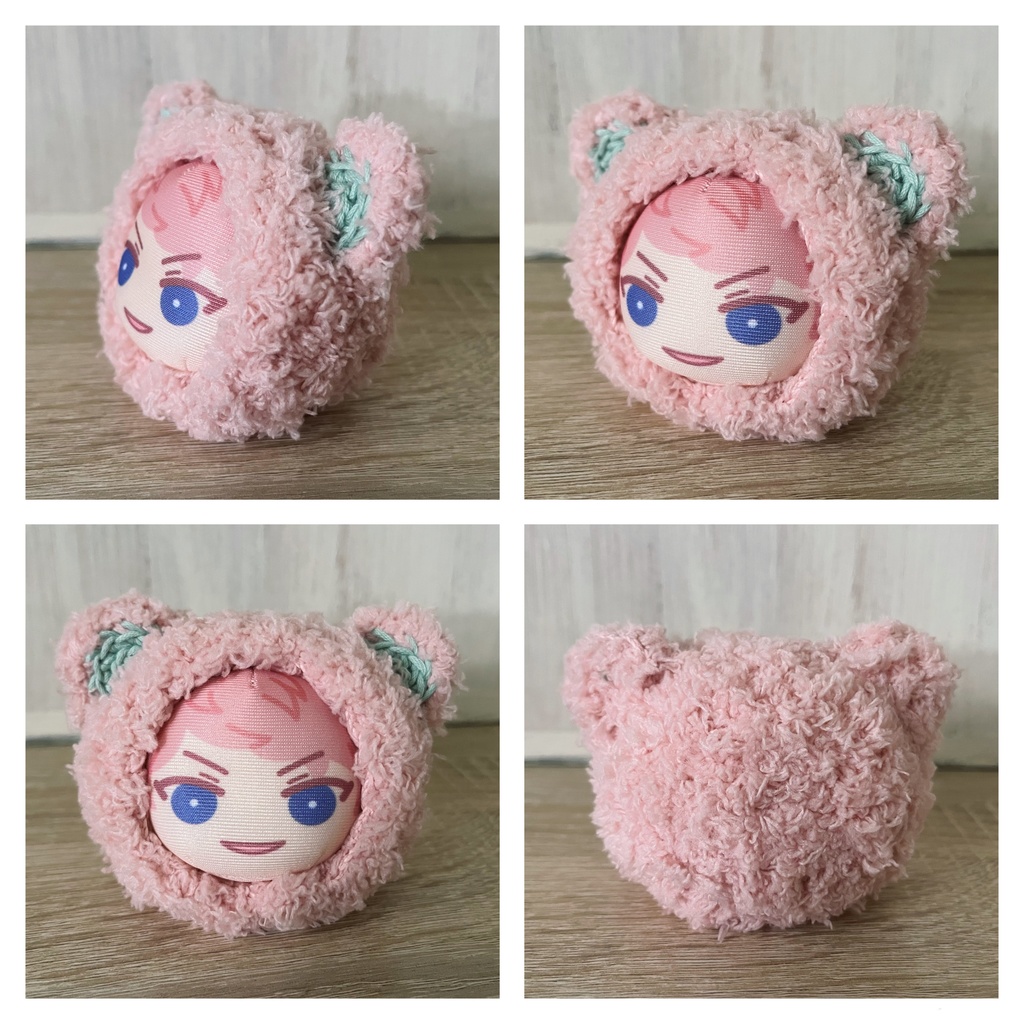 おまんじゅう 着ぐるみ ぬい服 オフホワイト さくらピンク くま