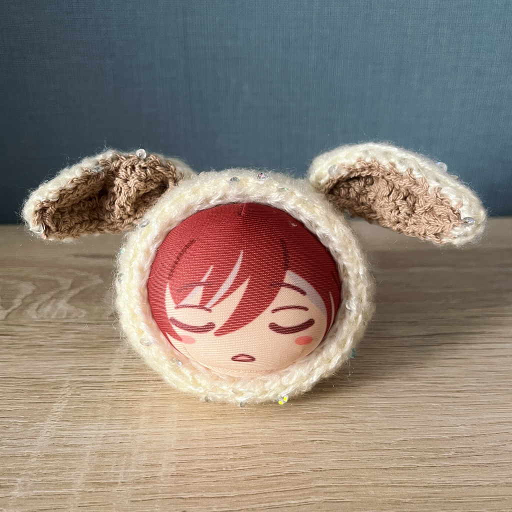 おまんじゅうにぎにぎマスコット 着ぐるみ ウサギ 