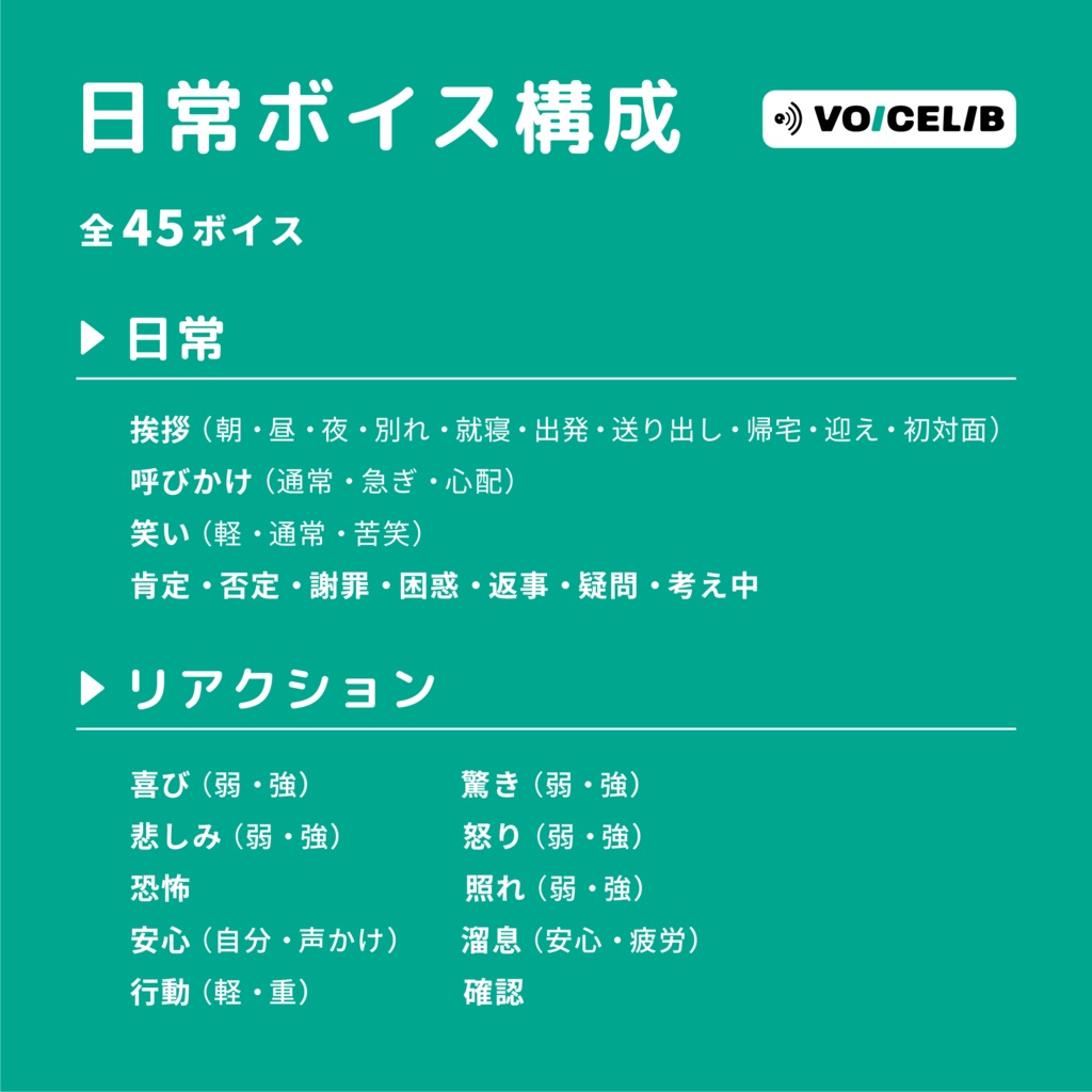 VOICELIB|日常ボイス素材|穏やかで中性的な声 #02【体験版】