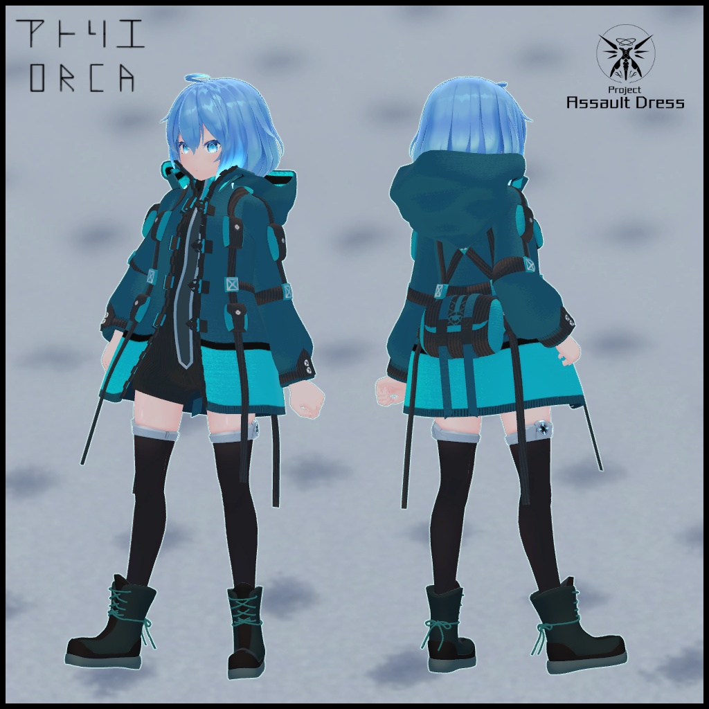 オリジナル衣装:CityBlouson【Unity2019対応済】