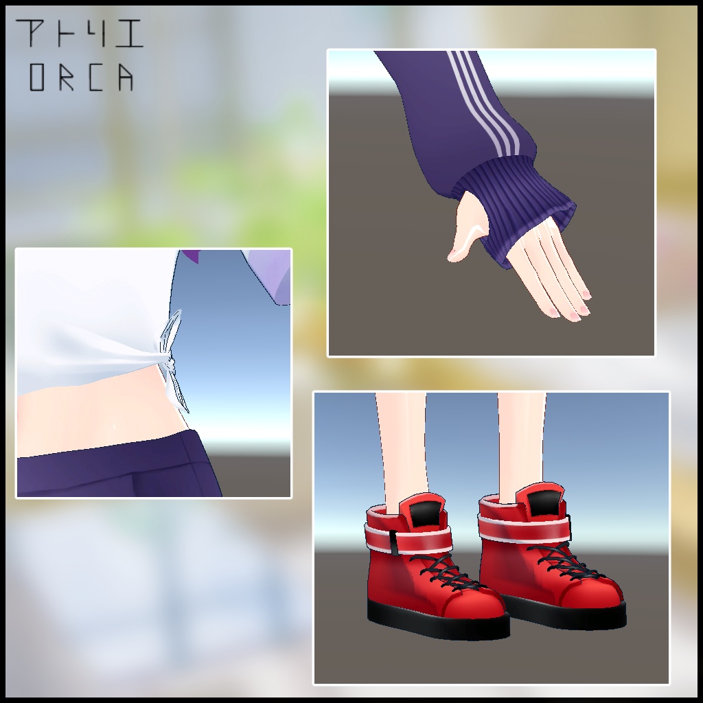 オリジナル衣装:卒業校ジャージ【Unity2019対応済】