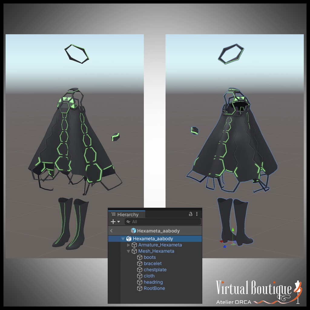 オリジナル衣装:Hexameta_forAAbody