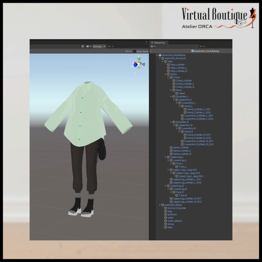 オリジナル衣装:Realcloth_forAABody