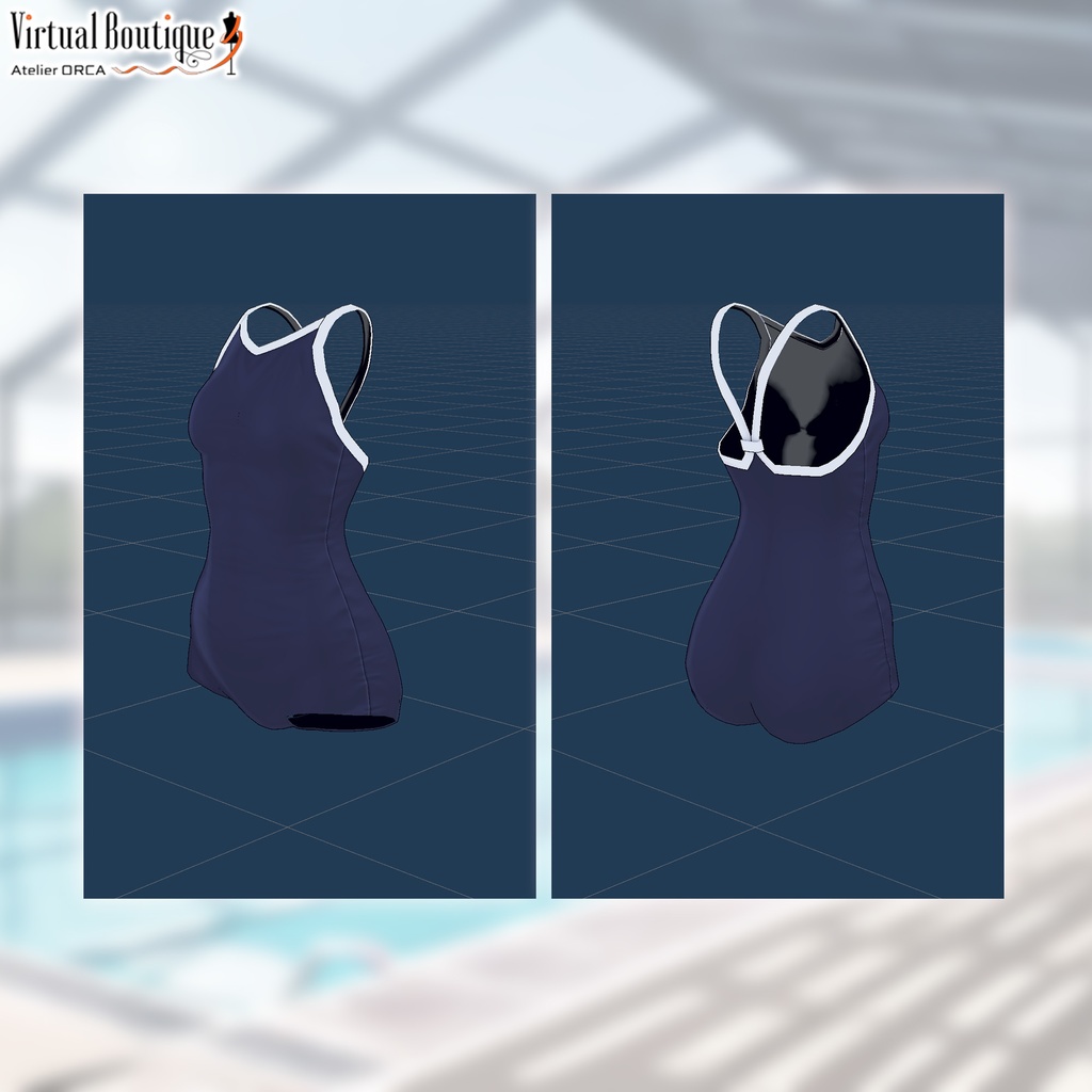 オリジナル衣装:スクール水着【Unity2022】