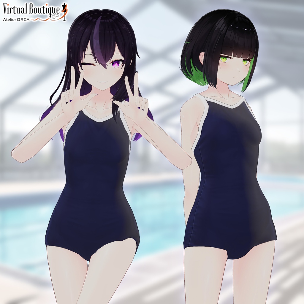 オリジナル衣装:スクール水着【Unity2022】
