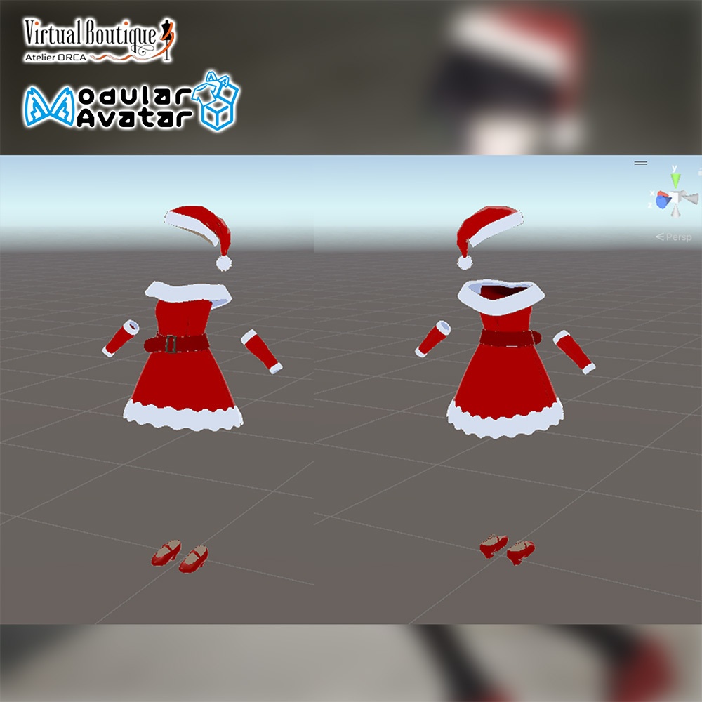 オリジナル衣装:星降る聖夜のドレス【Unity2022】