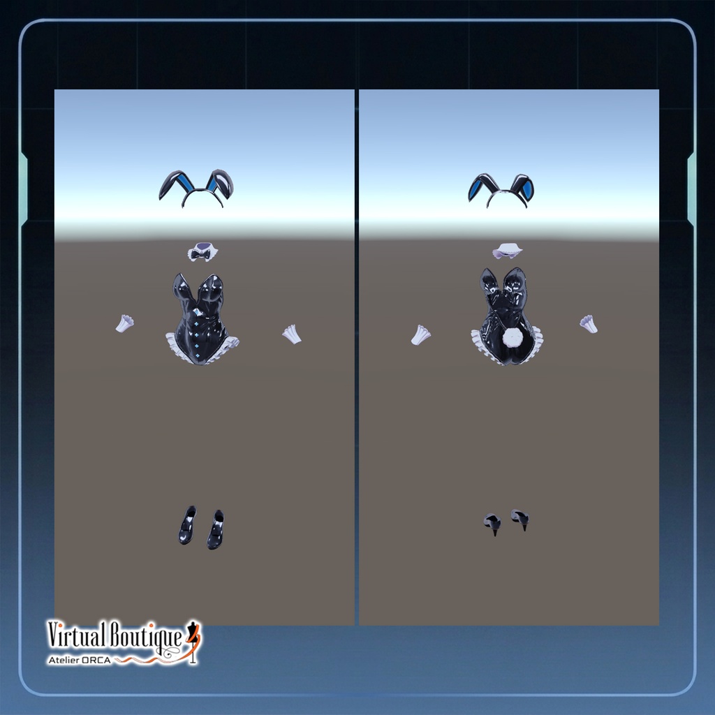 オリジナル衣装:BunnyCostume_澪蒼【Unity2022】