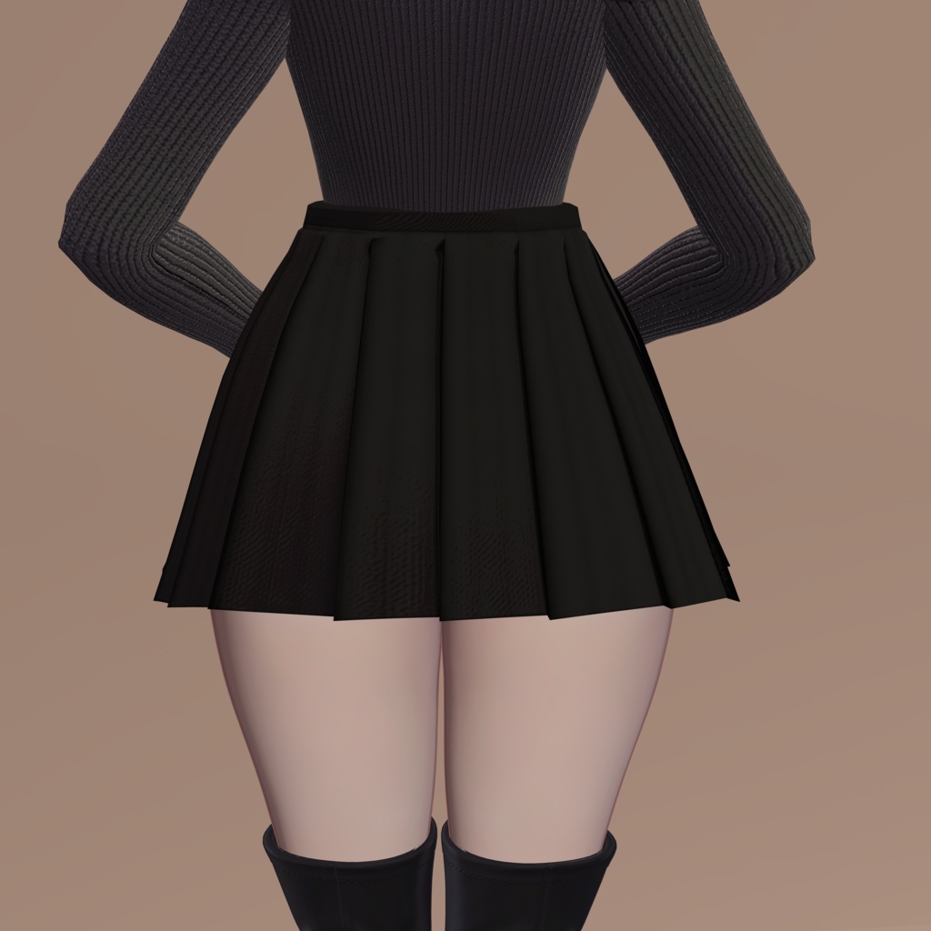 【LUMINA/ルミナ 対応】シンプルなプリーツスカート/SimpleSkirt