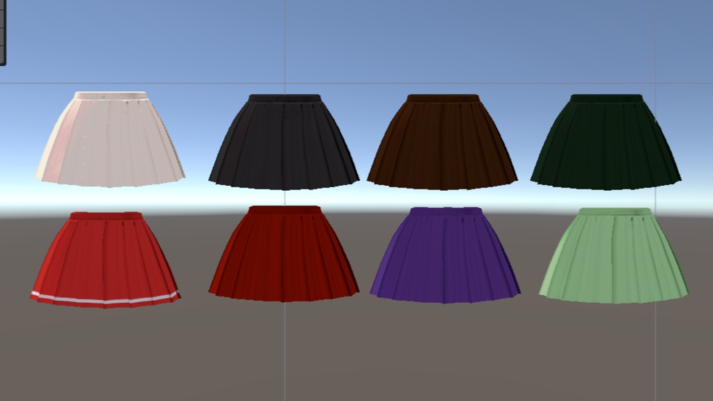 【LUMINA/ルミナ 対応】シンプルなプリーツスカート/SimpleSkirt