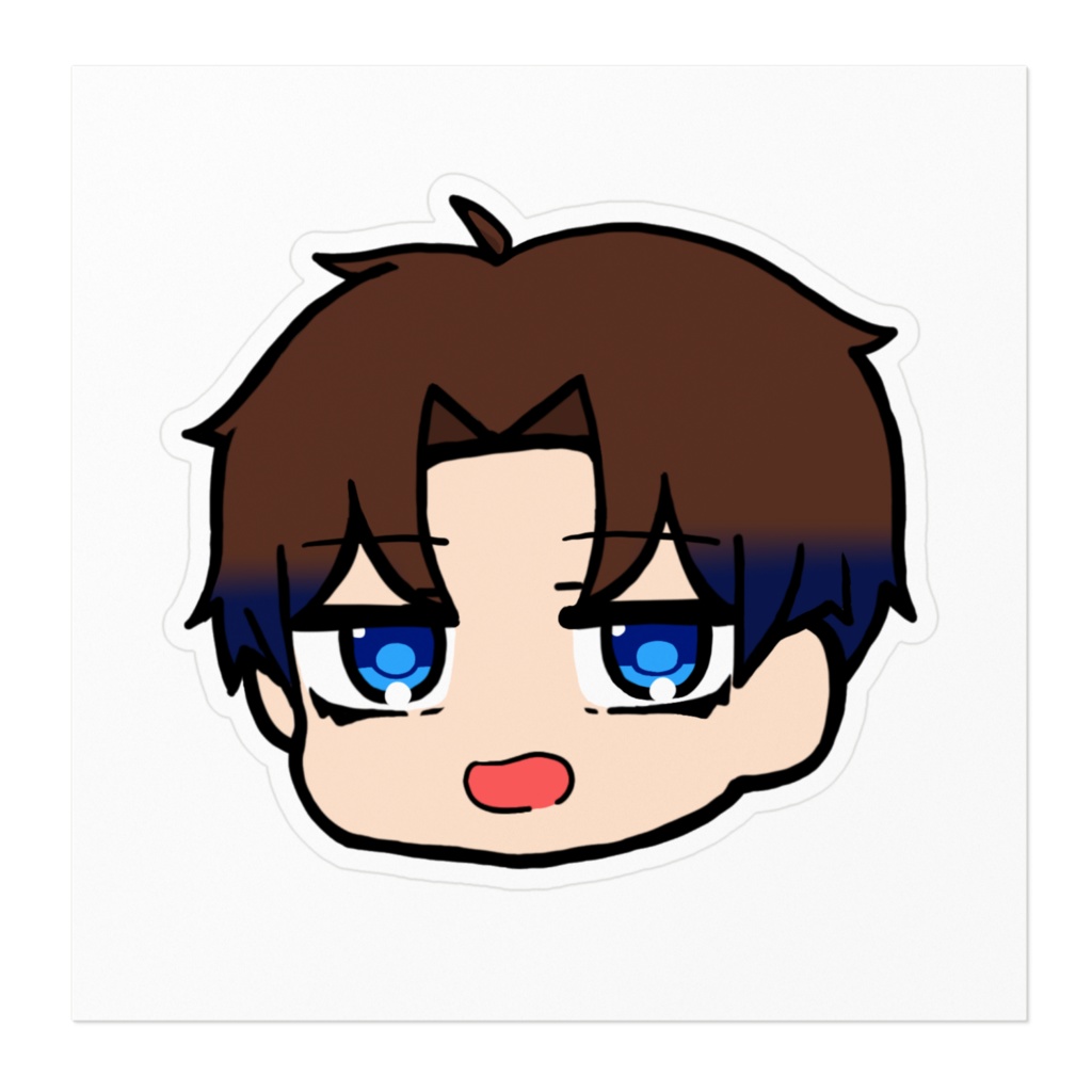 夜空のステッカー(デフォルメ)