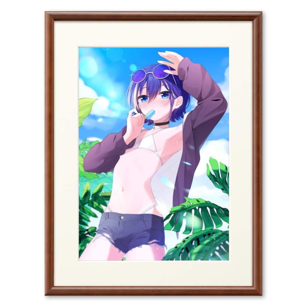 水着イラスト2025 複製画(プリモアート)