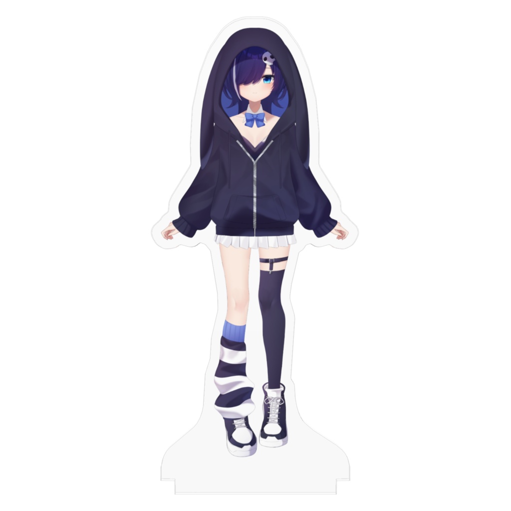 三魔クロ(うさ耳パーカー)立ち絵アクリルスタンド