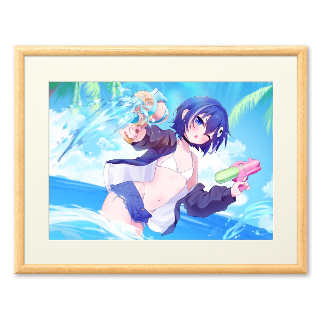 水着イラスト2026 複製画(プリモアート)