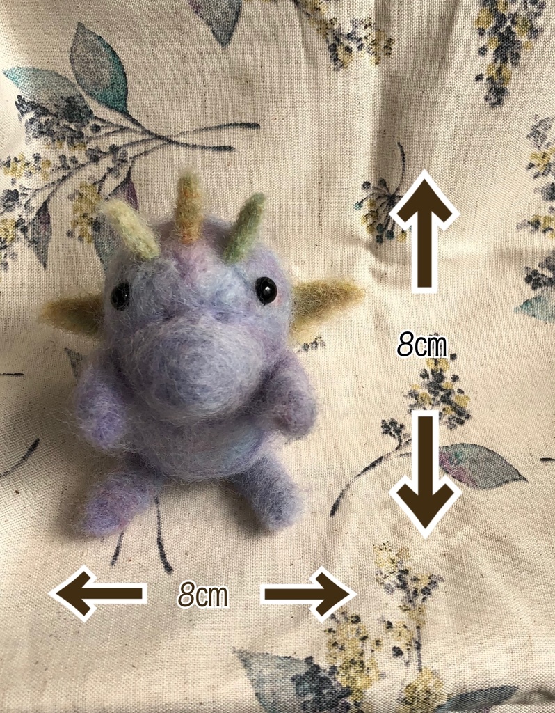 羊毛フェルト 小さなドラゴン カエルム