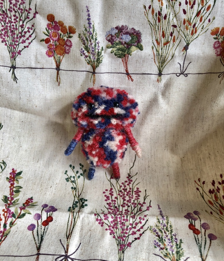 羊毛フェルト&毛糸 ぽんぽん坊やとリボンかご