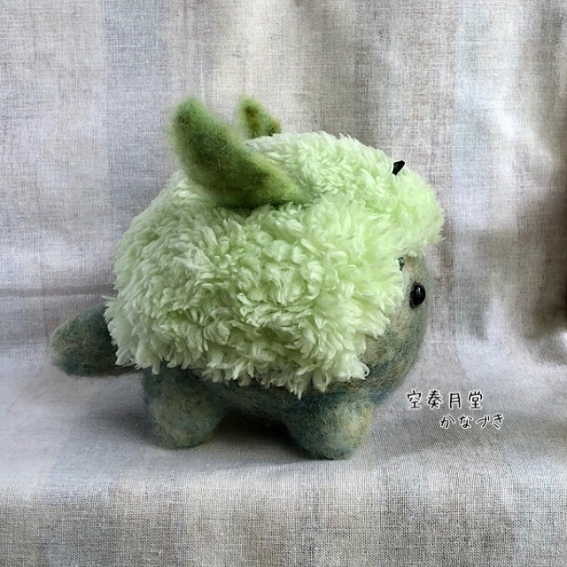 ほっこり神獣 森の妖精 緑青