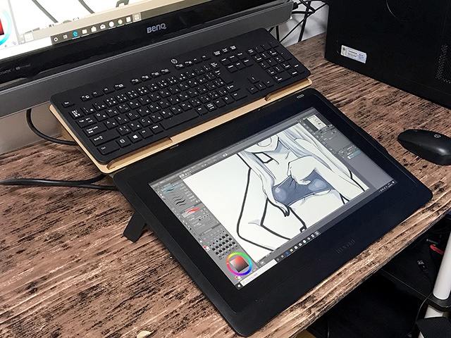 Cintiq 16 Dtk 1660用 キーボード台 Mt West Studio Booth