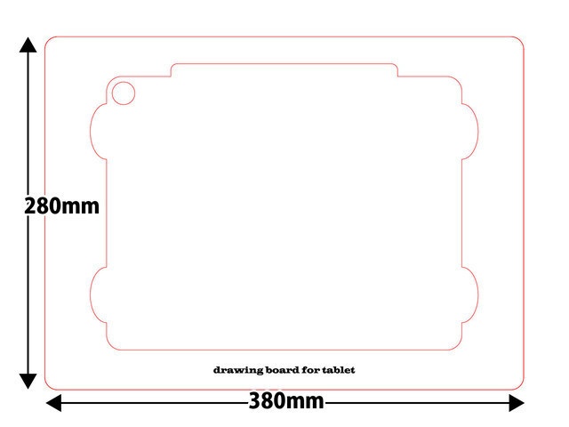 第3世代 iPad Pro 12.9用 drawing board type-R