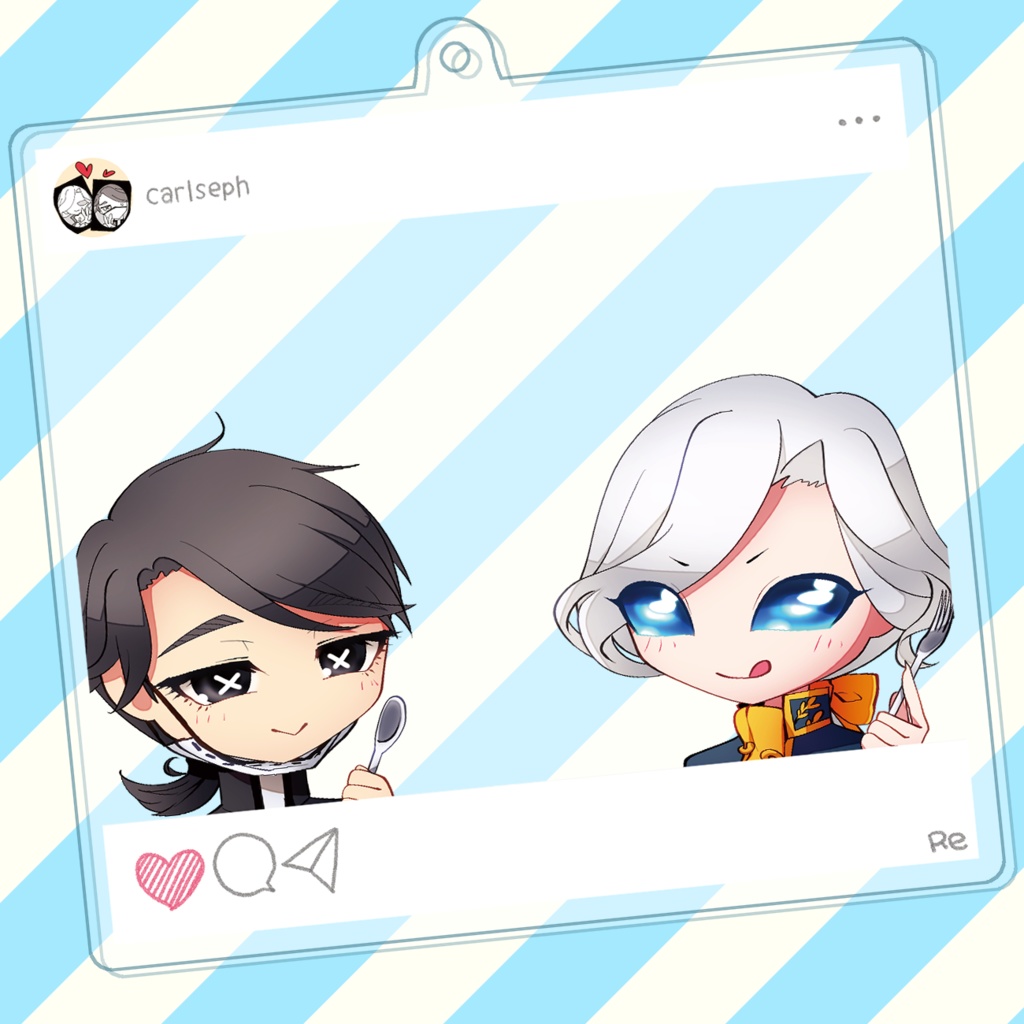 カルジョゼSNS風アクキー