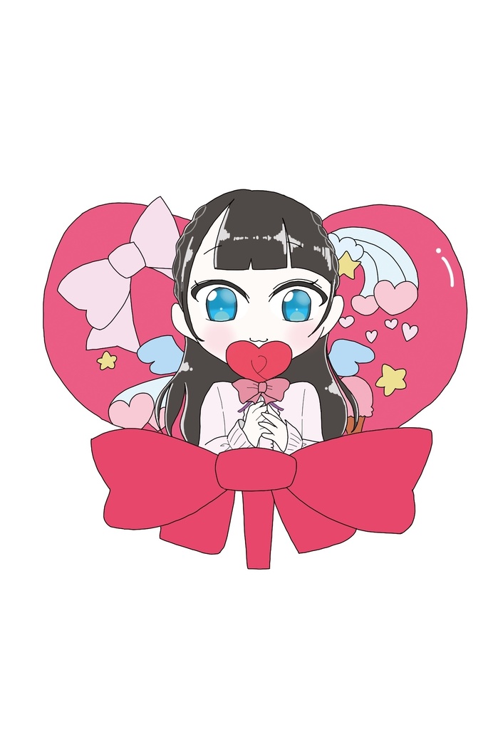 ロリポップ風アクリルキーホルダー