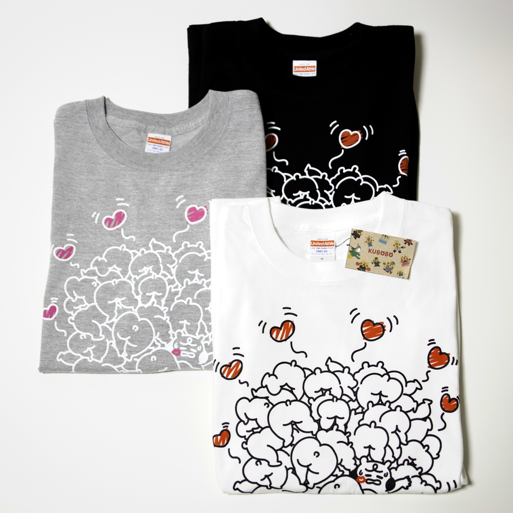 <在庫限り> ホワイトデーにもおすすめ♪ くぼぼ おしり Tシャツ 半袖
