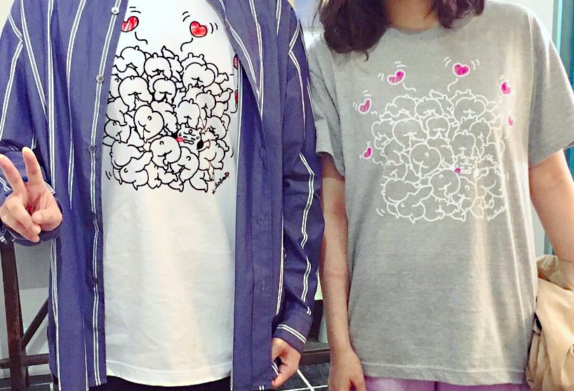 <在庫限り> ホワイトデーにもおすすめ♪ くぼぼ おしり Tシャツ 半袖