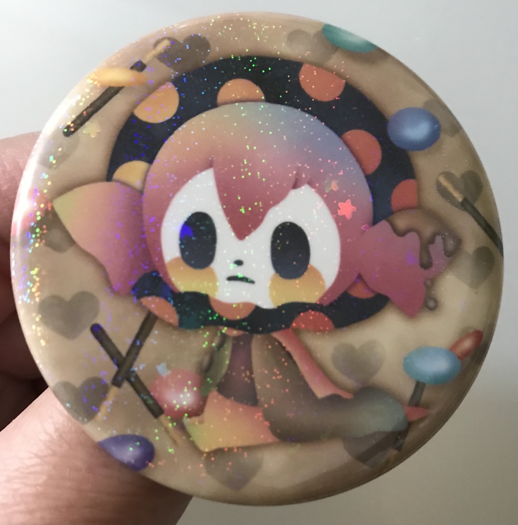 57mmホロ缶バッジ