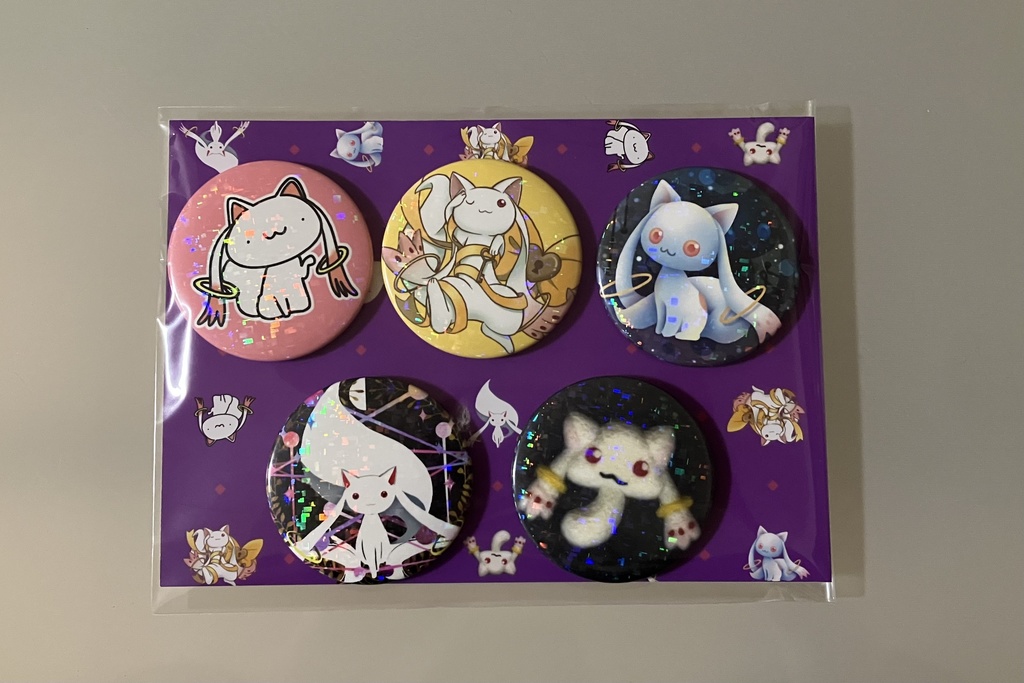 キュゥべえ缶バッジ合同