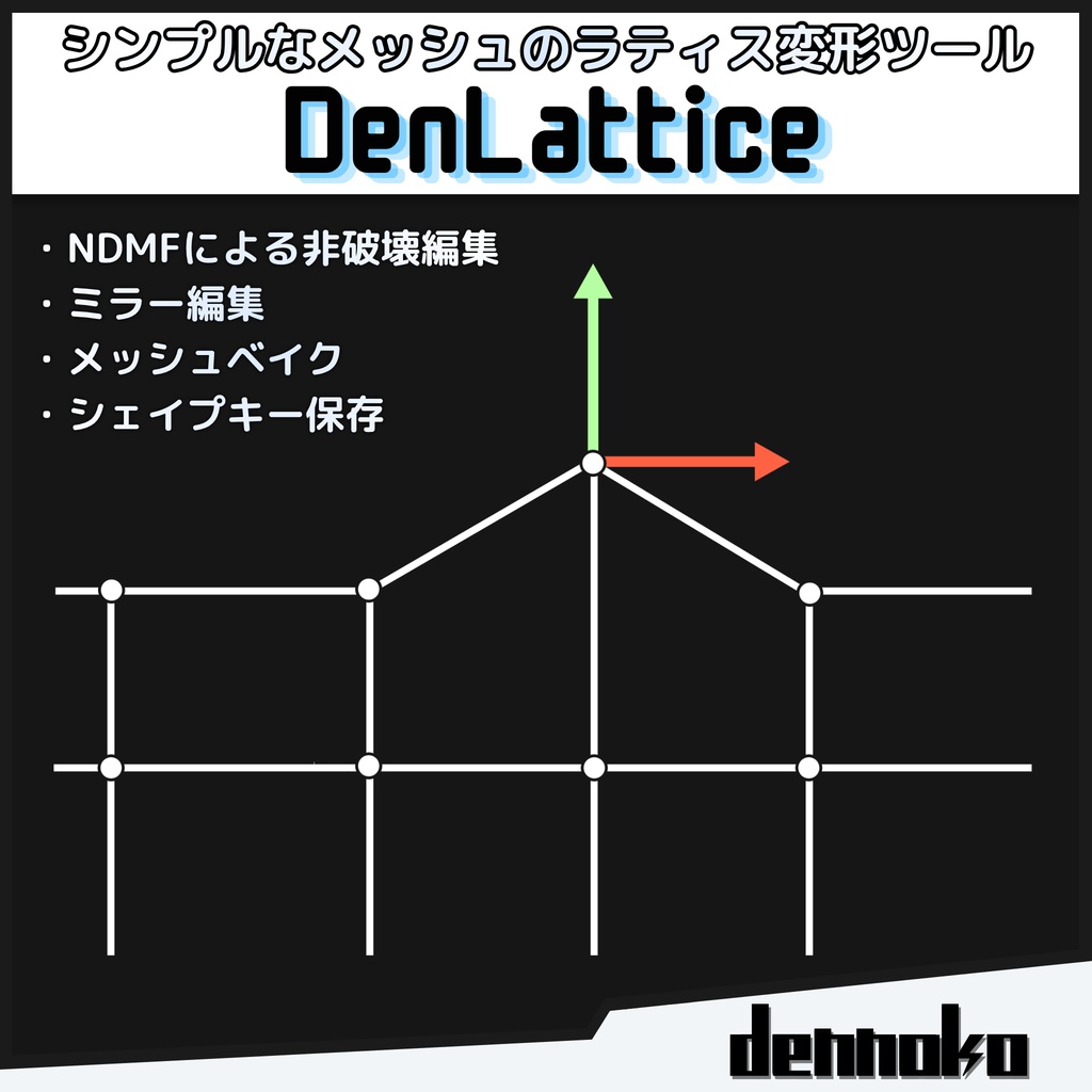 DenLattice【メッシュをラティス変形するUnity拡張機能】