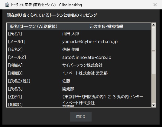 Clibo Masking (クリボ・マスキング) - AI投入前の個人情報・機密を自動伏字化 & 可逆復元【外部通信ゼロ・完全オフライン】