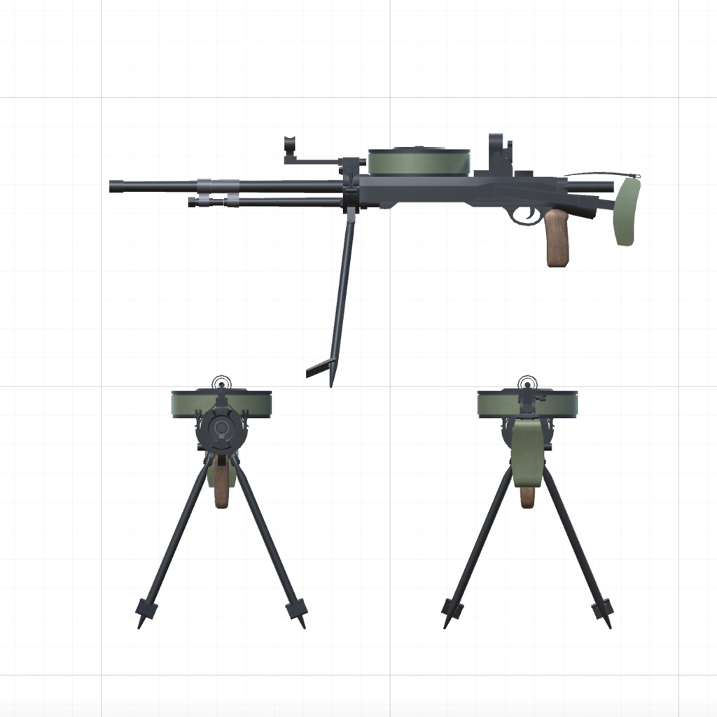 DT_Tank_Machinegun (FBXファイル) △8432