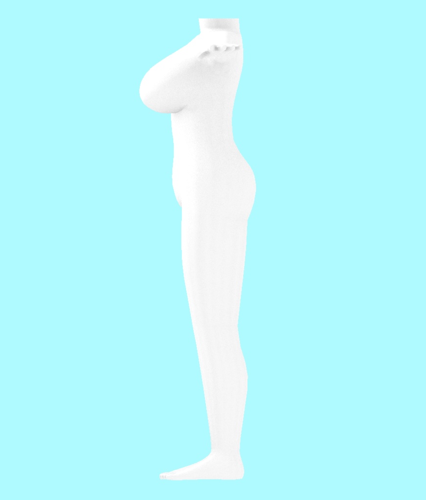 素体FBX(ぽっちゃり、顔なし)▲10124