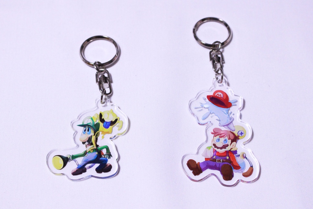 マリオ&ルイージ アクリルキーホルダー