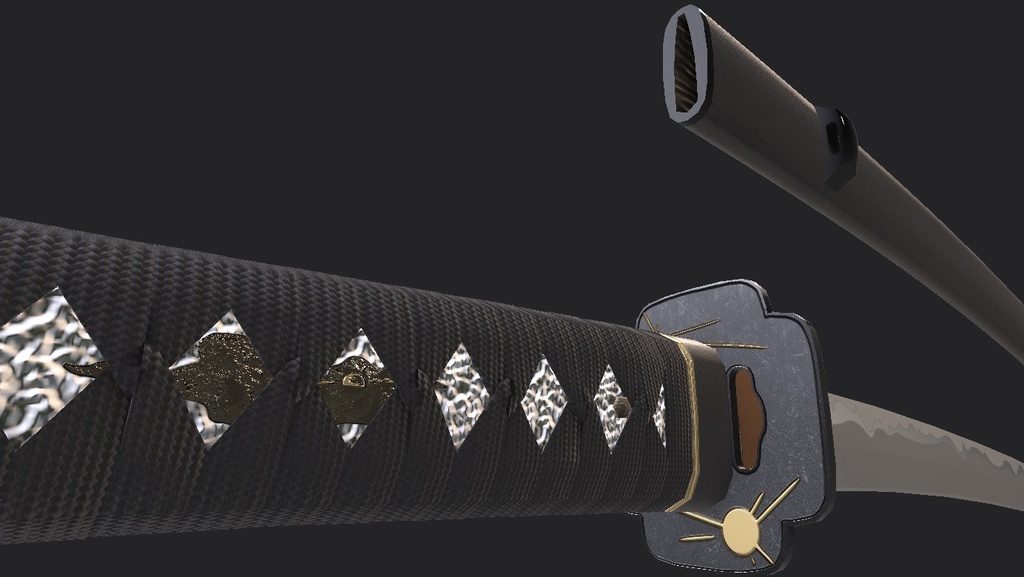 【FBXモデル】 日本刀 『一番星』【改変可】