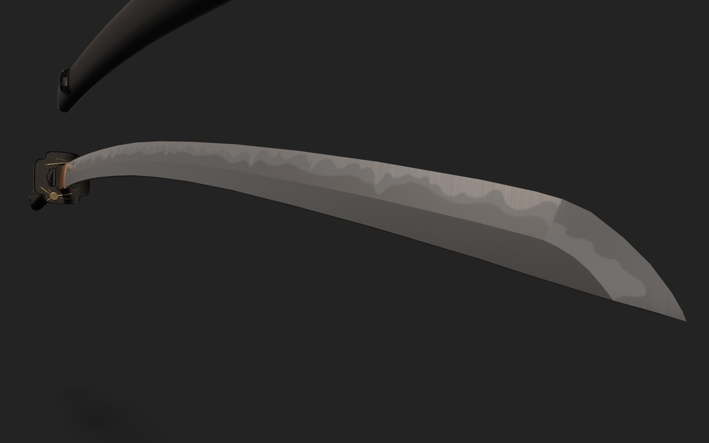 【FBXモデル】 日本刀 『一番星』【改変可】
