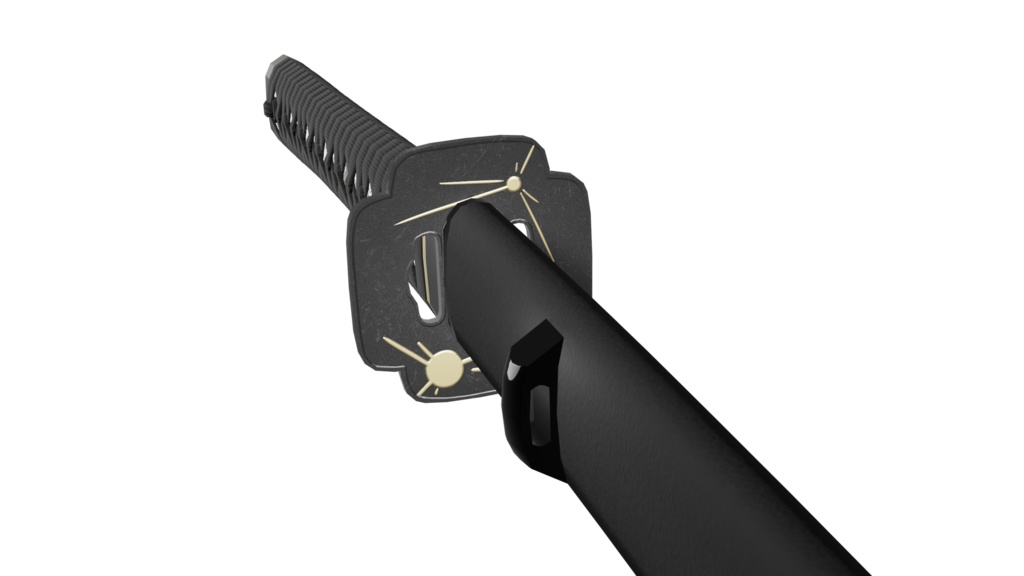 【FBXモデル】 日本刀 『一番星』【改変可】