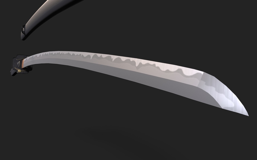 【FBXモデル】 日本刀 『一番星』【改変可】