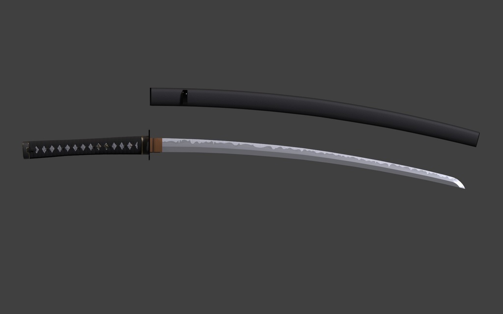 【FBXモデル】 日本刀 『一番星』【改変可】
