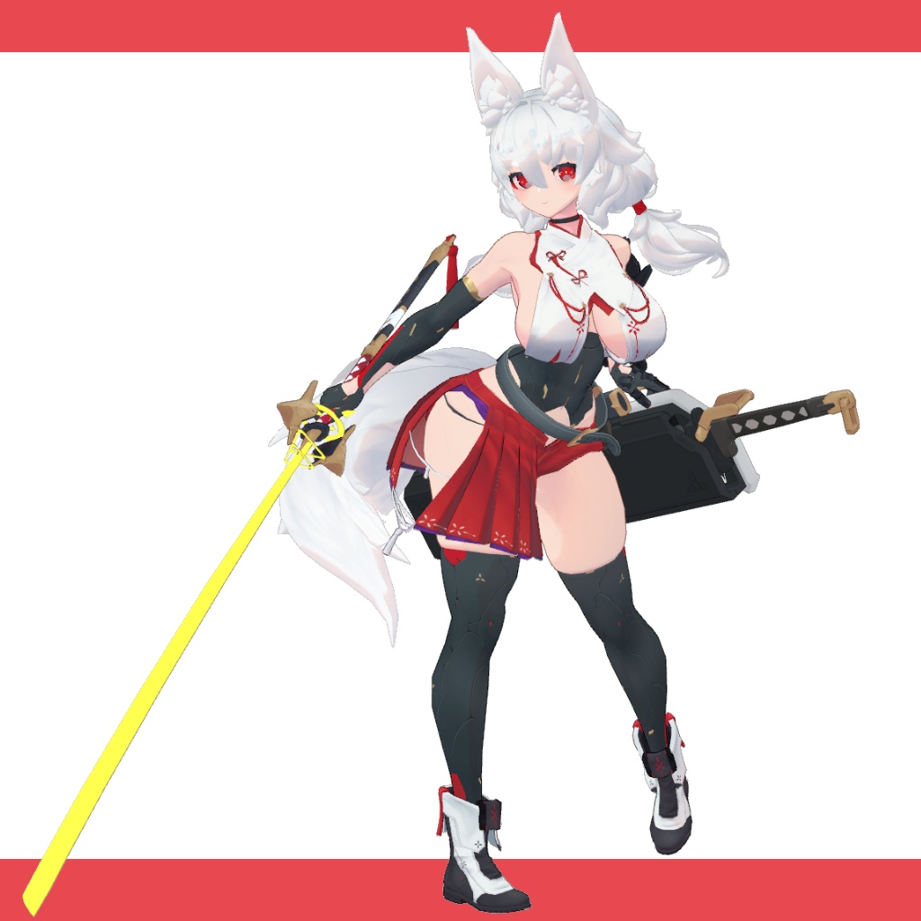 オリジナル3Dモデル「藍堂こさね」-RandouKosane-