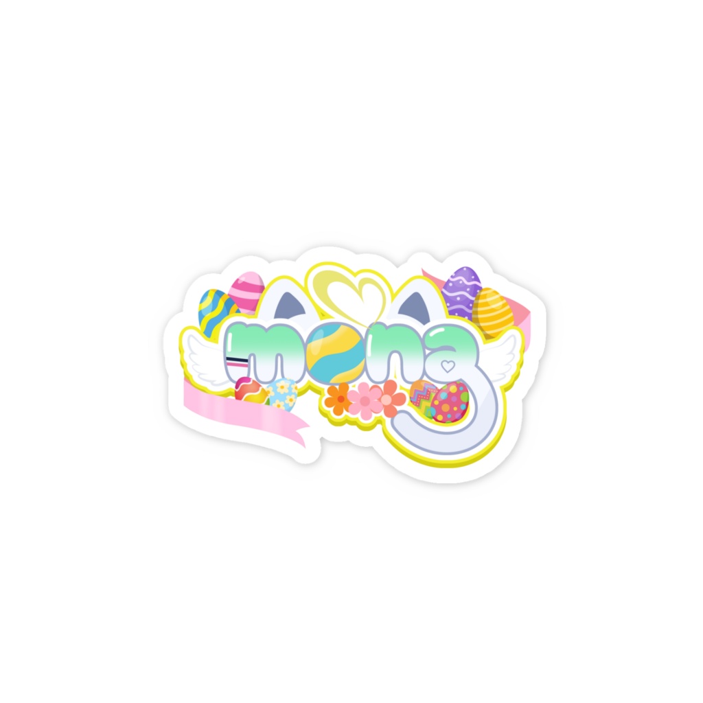 【mona】スマホステッカー - ロゴ(イースター)