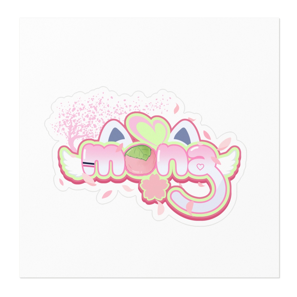 【mona】ステッカー - ロゴ(春)