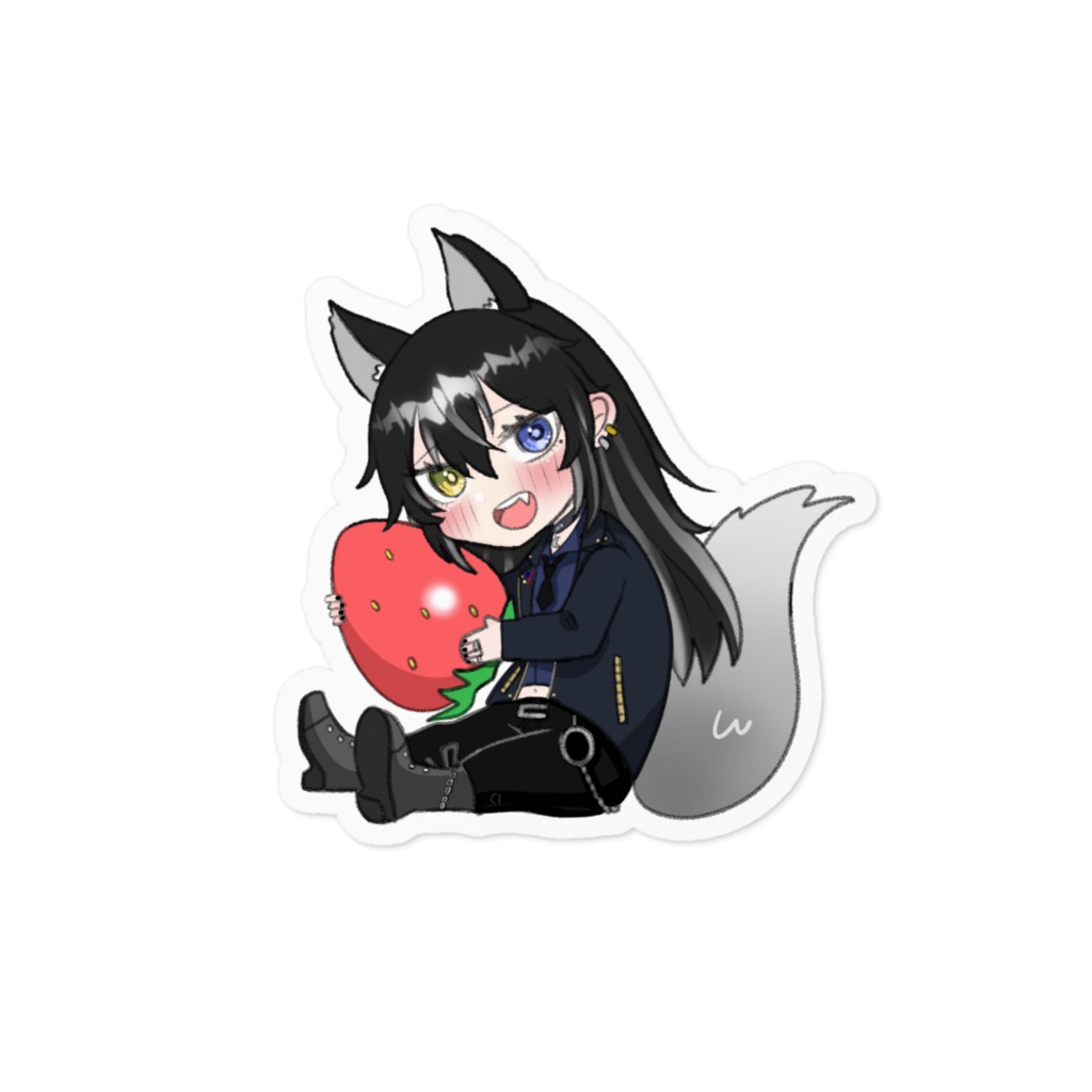 大狼カルナ　シール　イチゴ