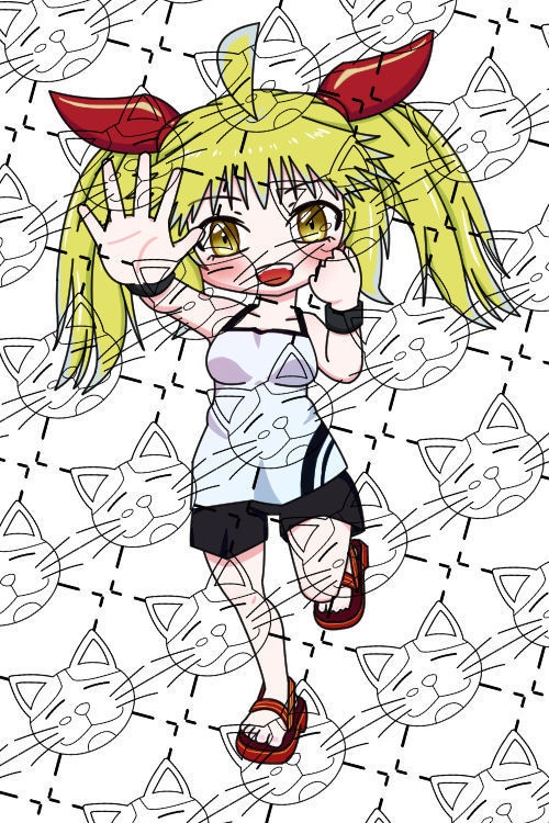 SDキャラ２　表情１０種　PNG