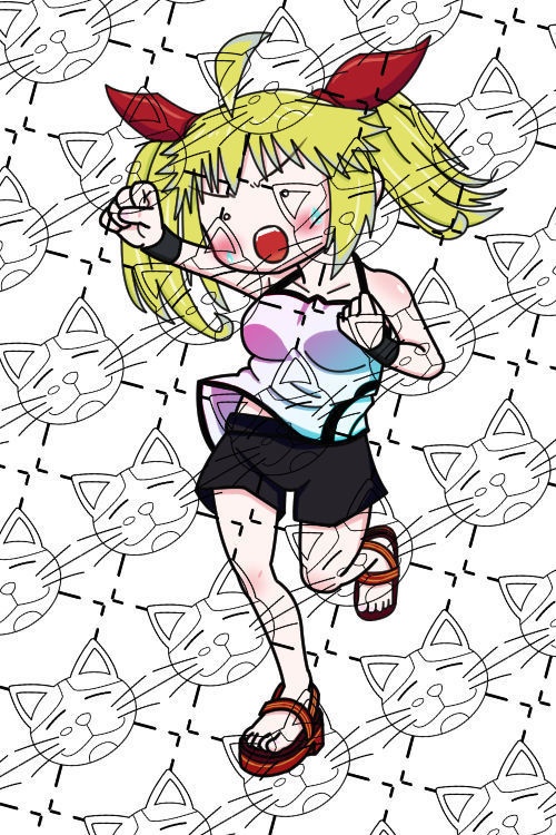 SDキャラ４　PNG　表情１０種
