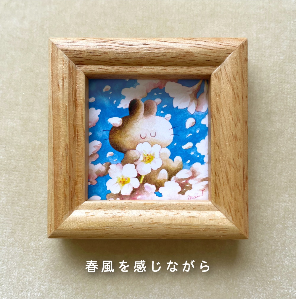 複製ミニ額うさらん(ましかく・02)