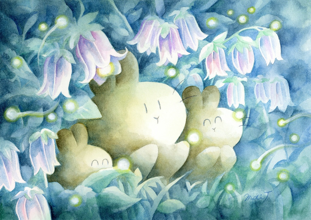 【原画】ホタルブクロのおもいで