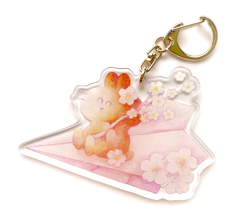 ［在庫少］春の紙ひこうきちゃん アクリルキーホルダー