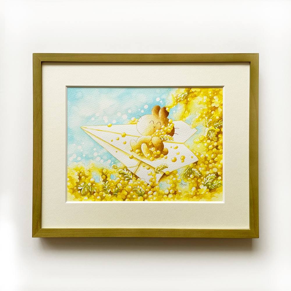 【原画】ミモザと旅立ち