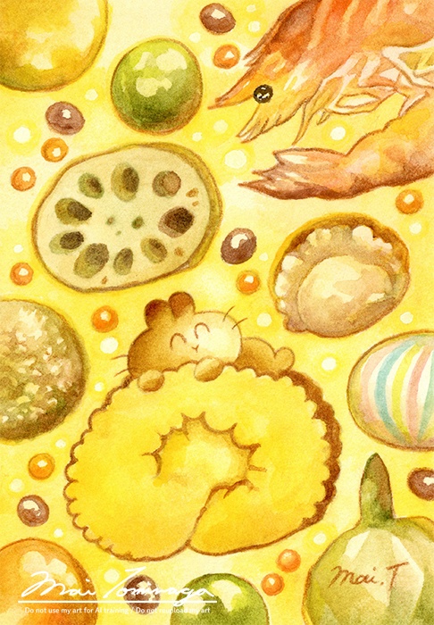 【原画】まんまるおせちちゃん